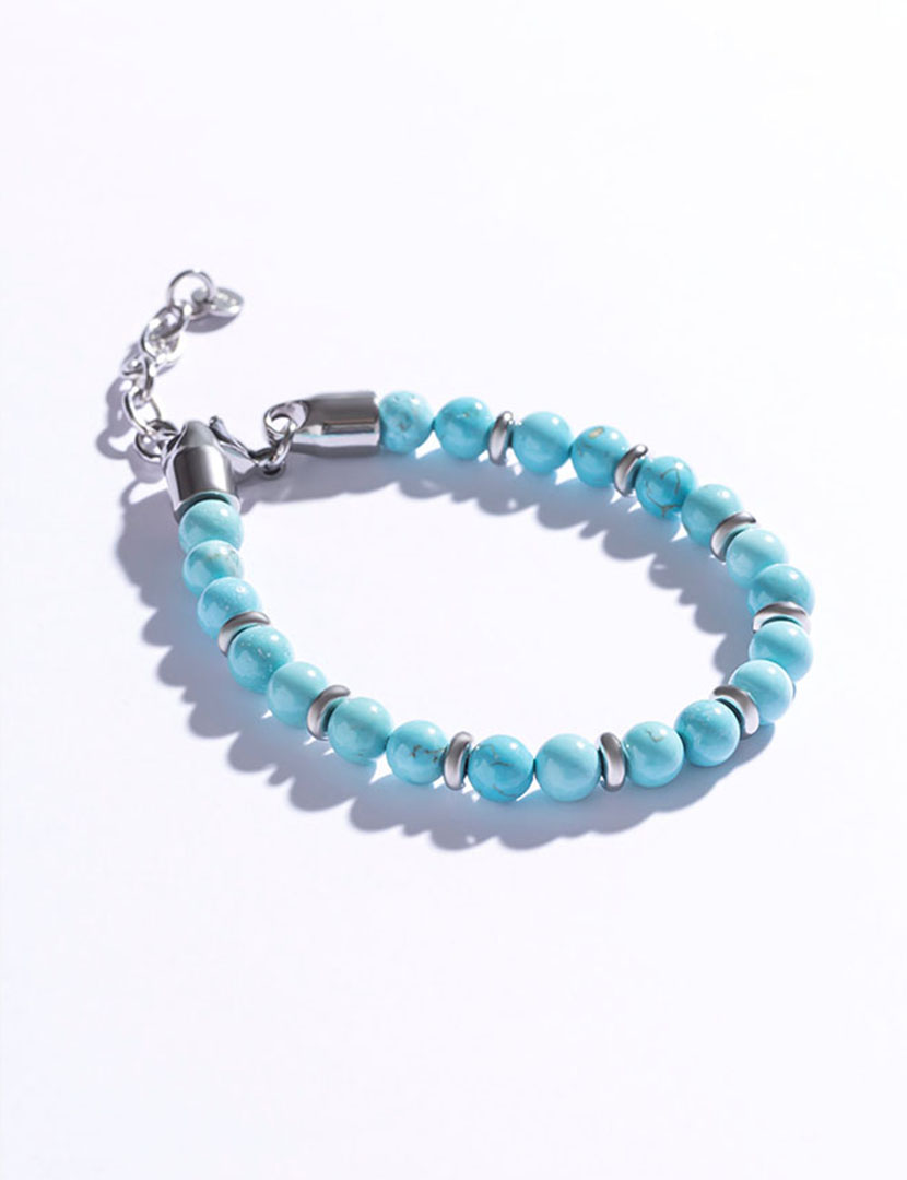 Pulseira Homem Azul e Prateado