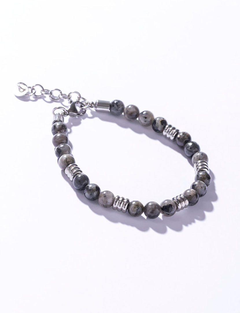 Pulseira Homem Cinzento e Prateado