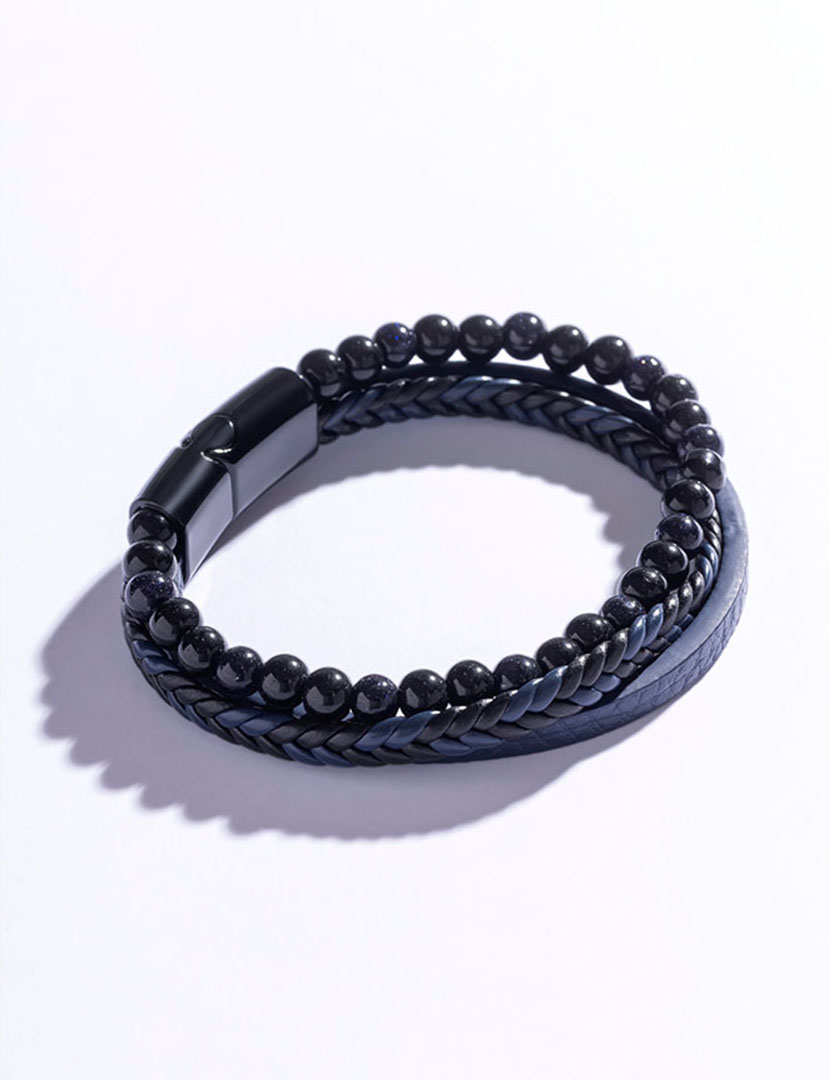 Pulseira Homem Azul e Preto
