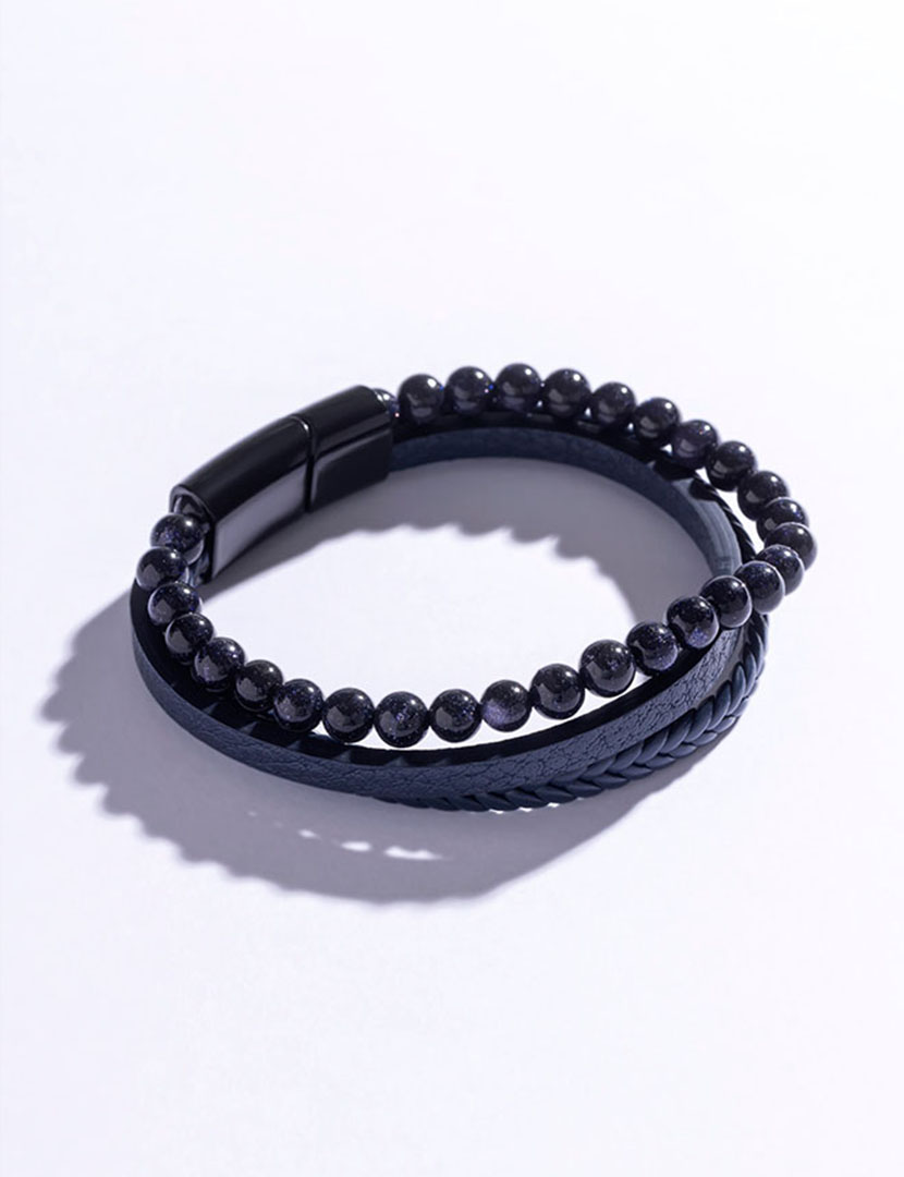 Pulseira Homem Azul e Preto