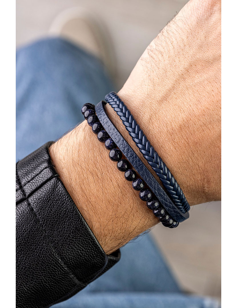 Pulseira Homem Azul e Preto