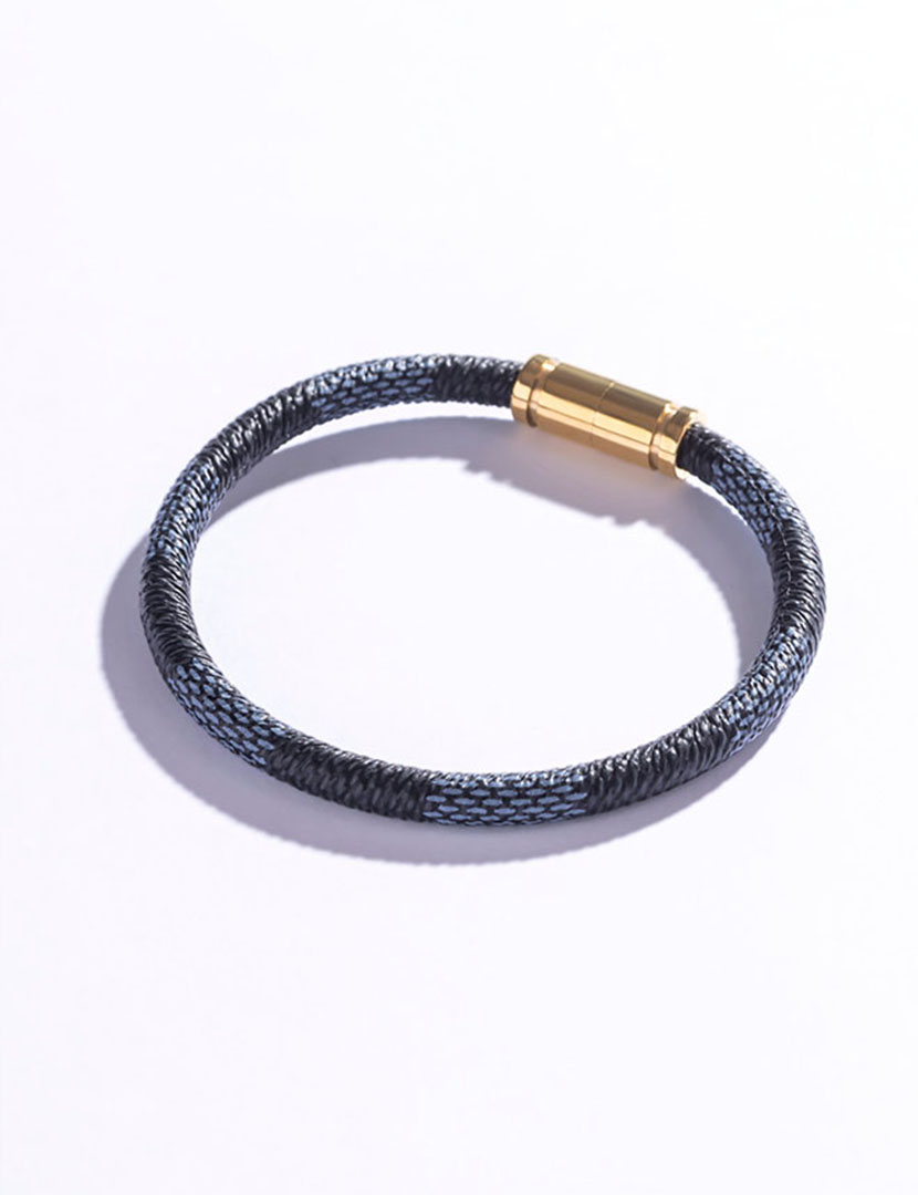 Pulseira Homem Azul e Dourado