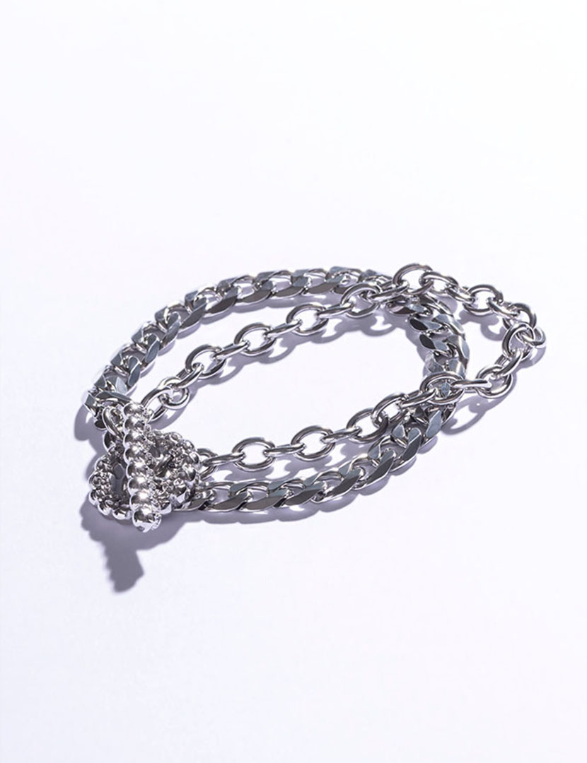 Pulseira Homem Prateado