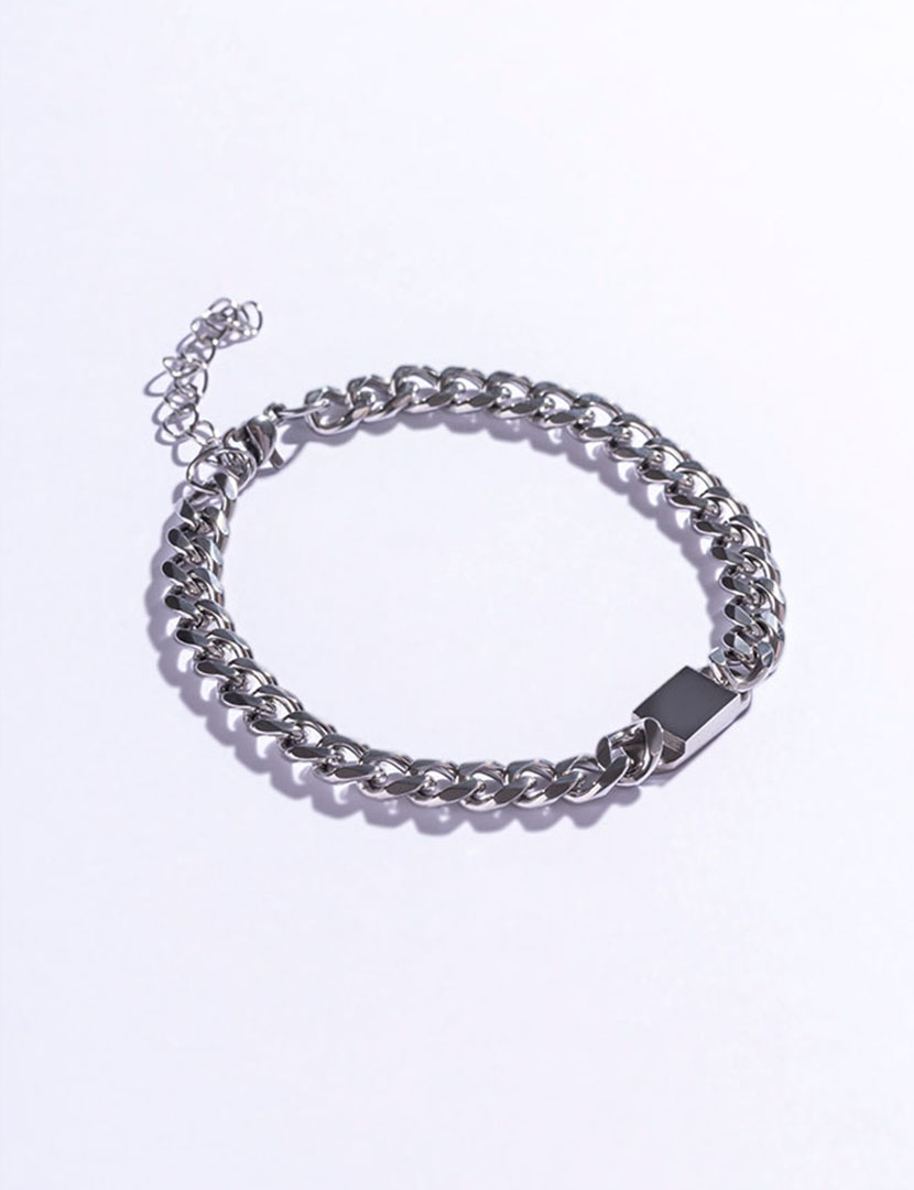 Pulseira Homem Prateado