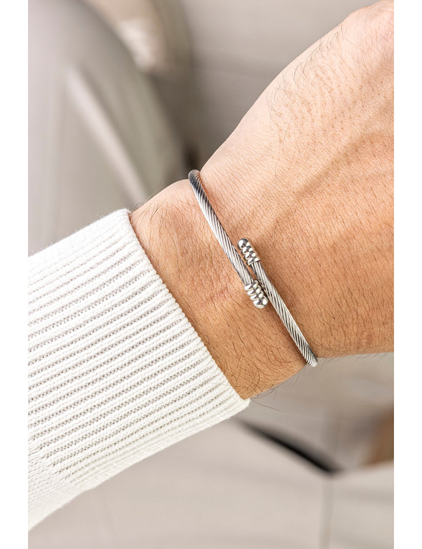 Pulseira Homem Prateado