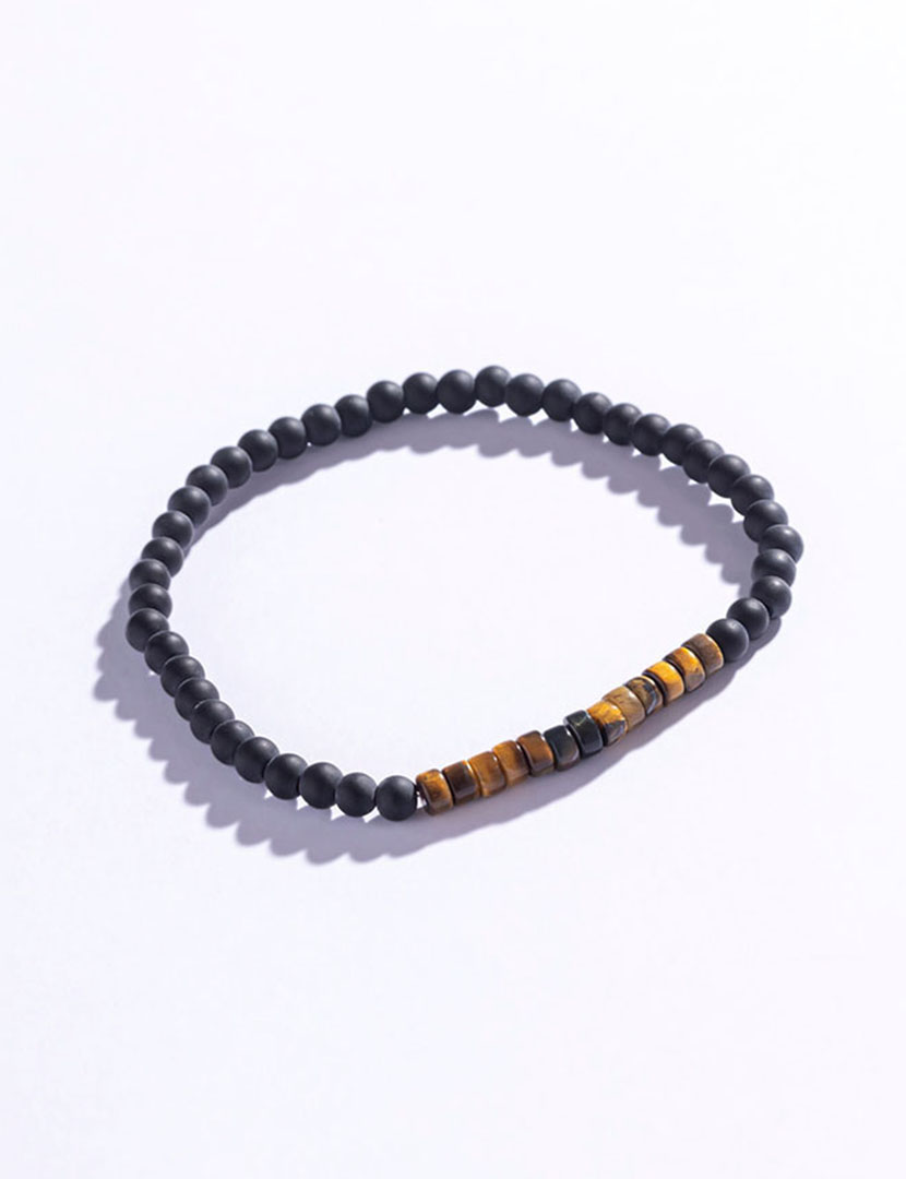 Pulseira Homem Castanho e Preto