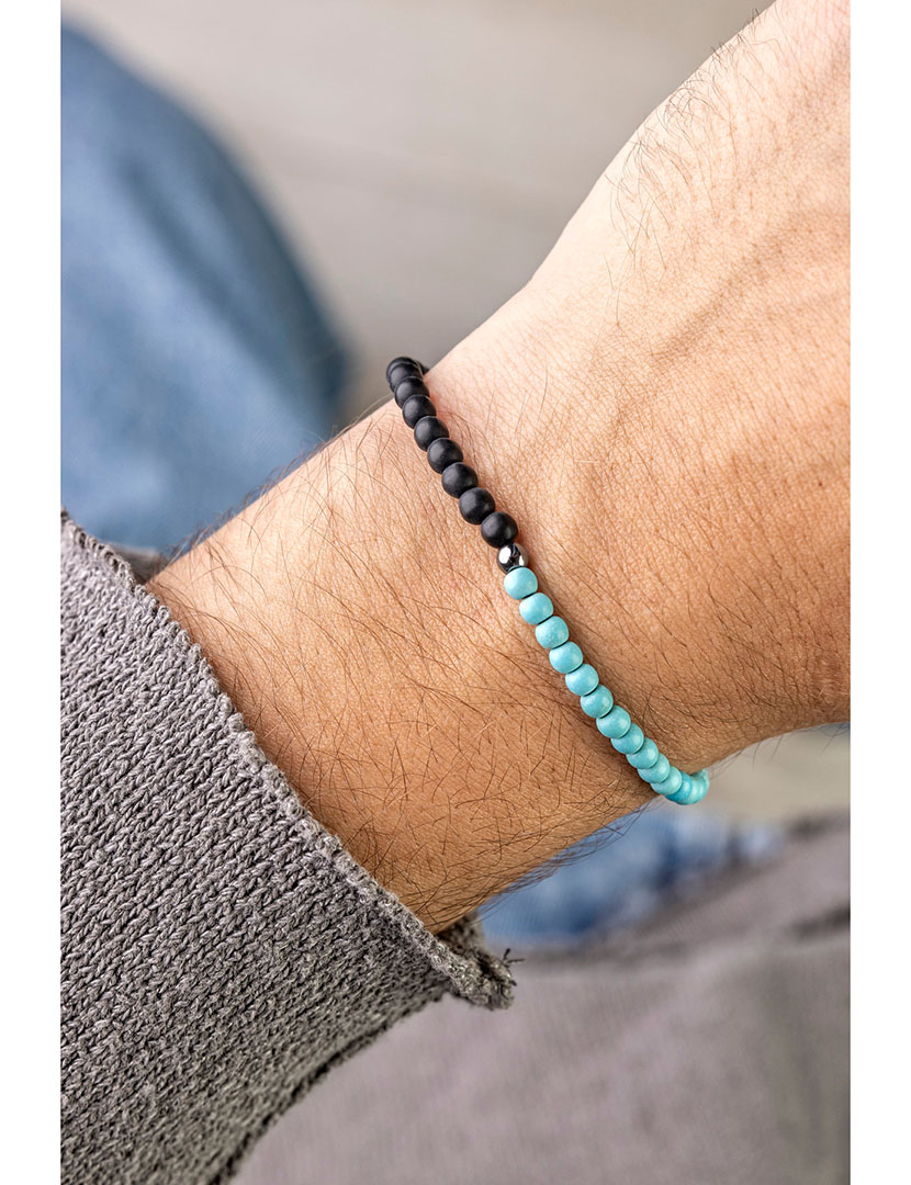 Pulseira Homem Azul e Preto