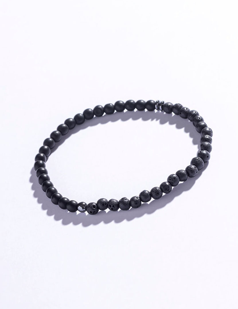 Pulseira Homem Preto e Cinzento