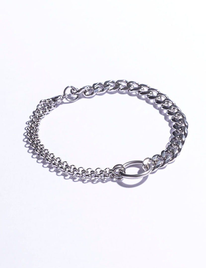 Pulseira Homem Prateado