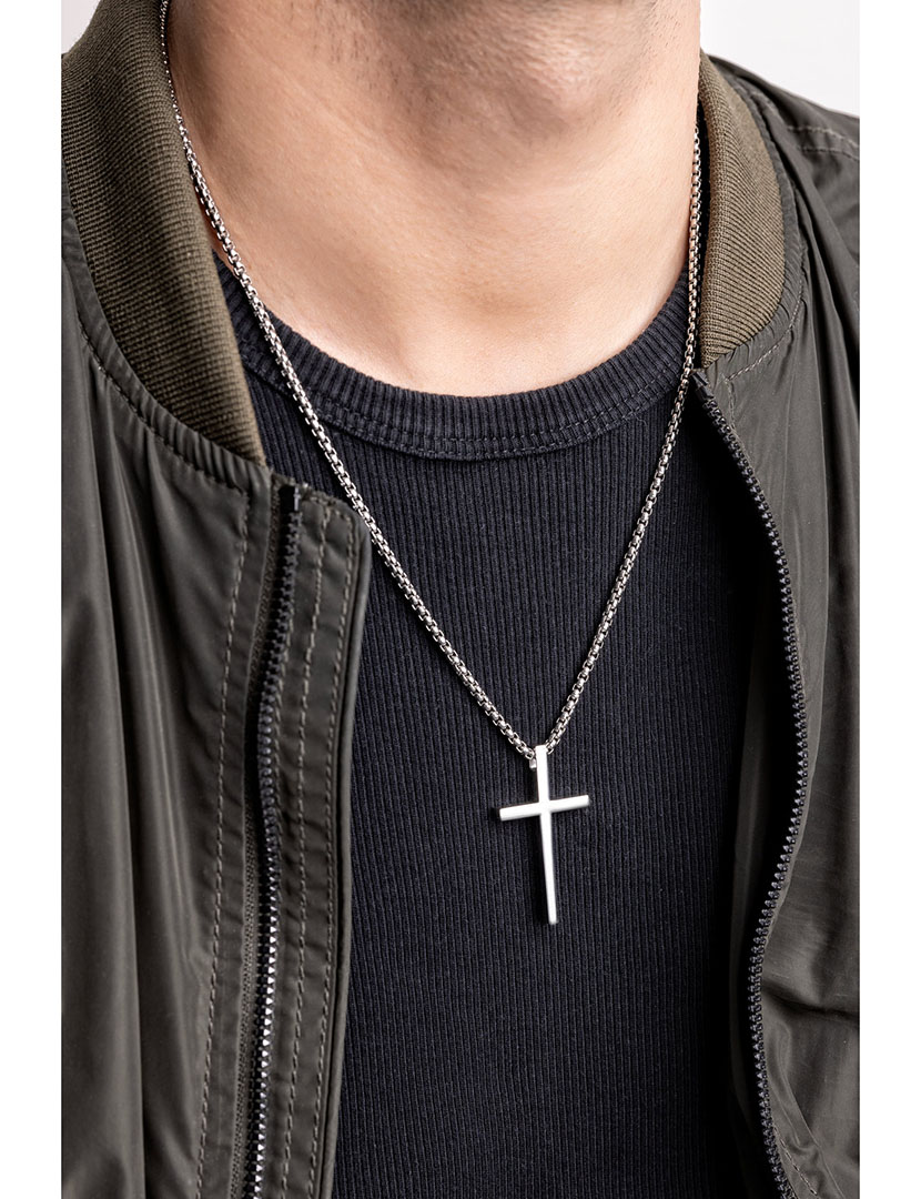 Colar Homem Prateado