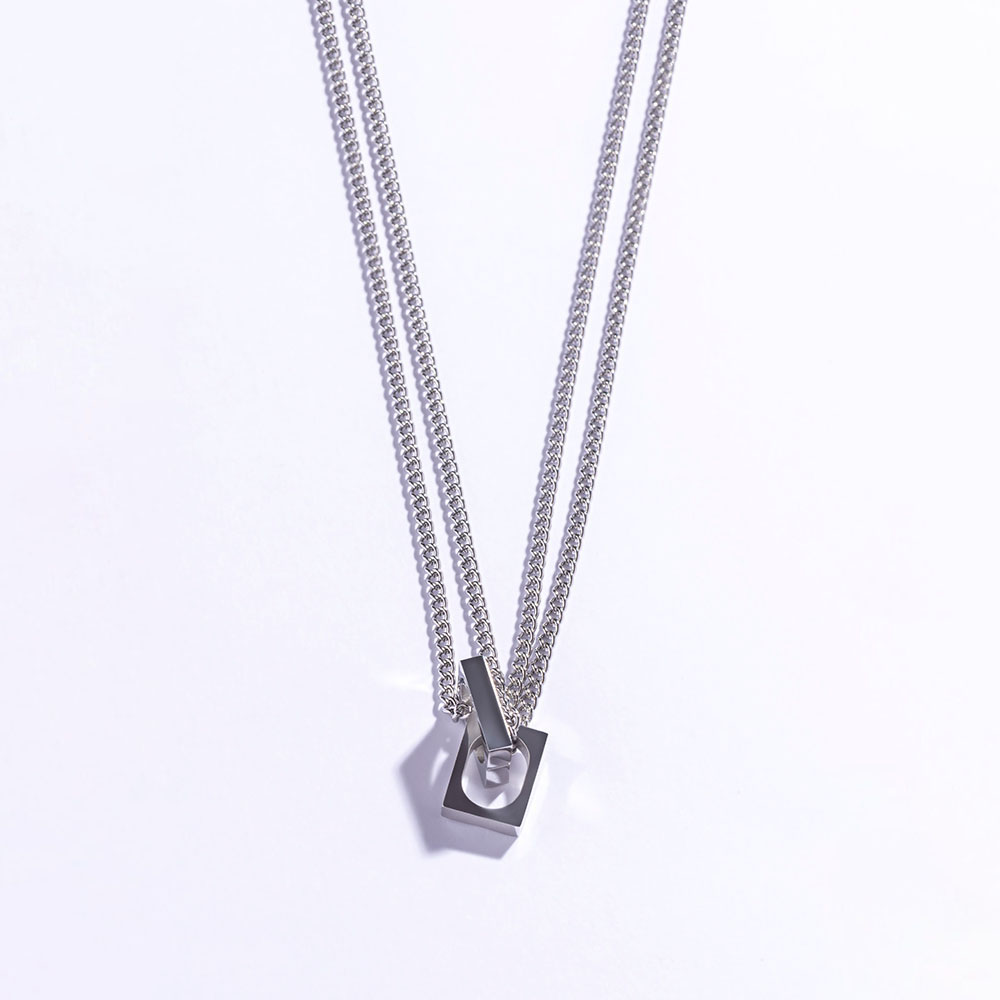 Colar Homem Prateado