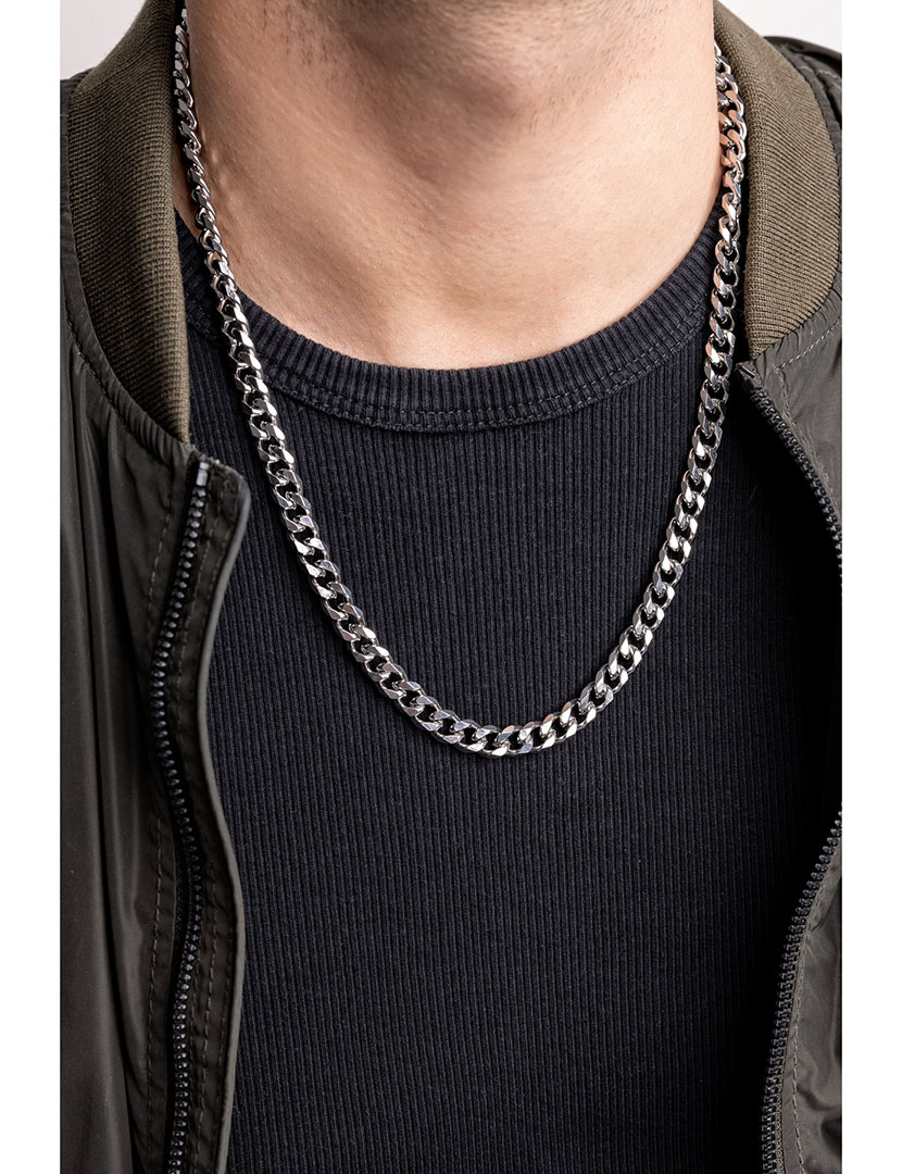 Colar Homem Prateado