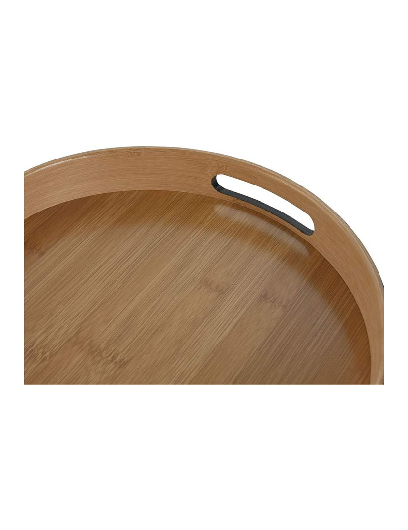 Bandeja Bambu 30X30X5 Preto