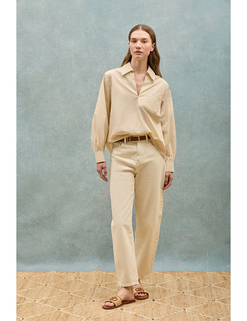 Camisa Senhora Solar Bege