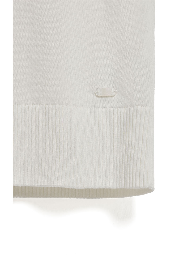 Top Senhora Nacre Button Top W Bege