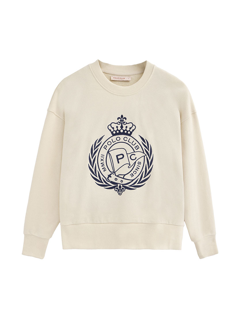 Sweatshirt Senhora Syren W Bege