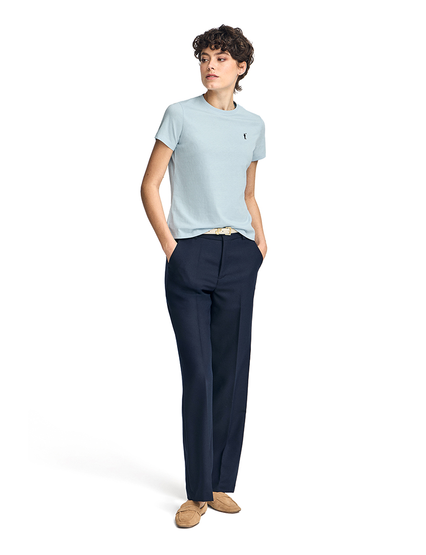 T-Shirt Rigby Go W Ss Vn Azul Claro