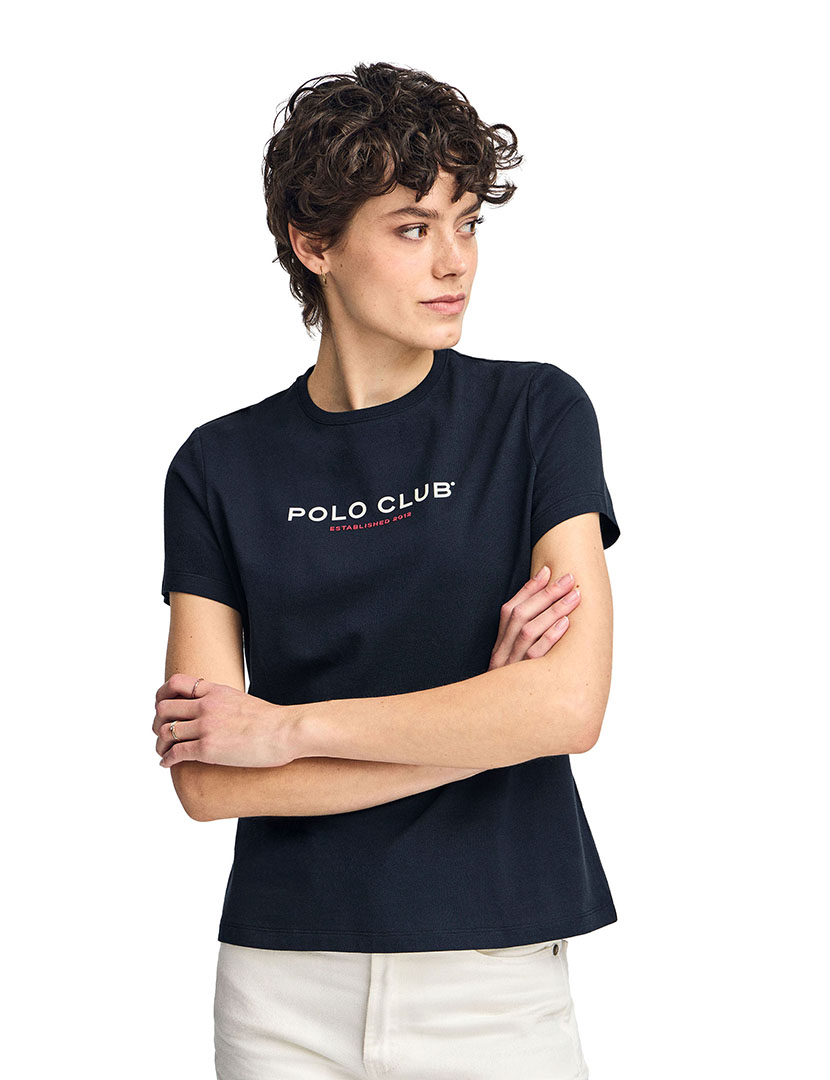 T-Shirt Est Minimal Title Ss W Azul Marinho