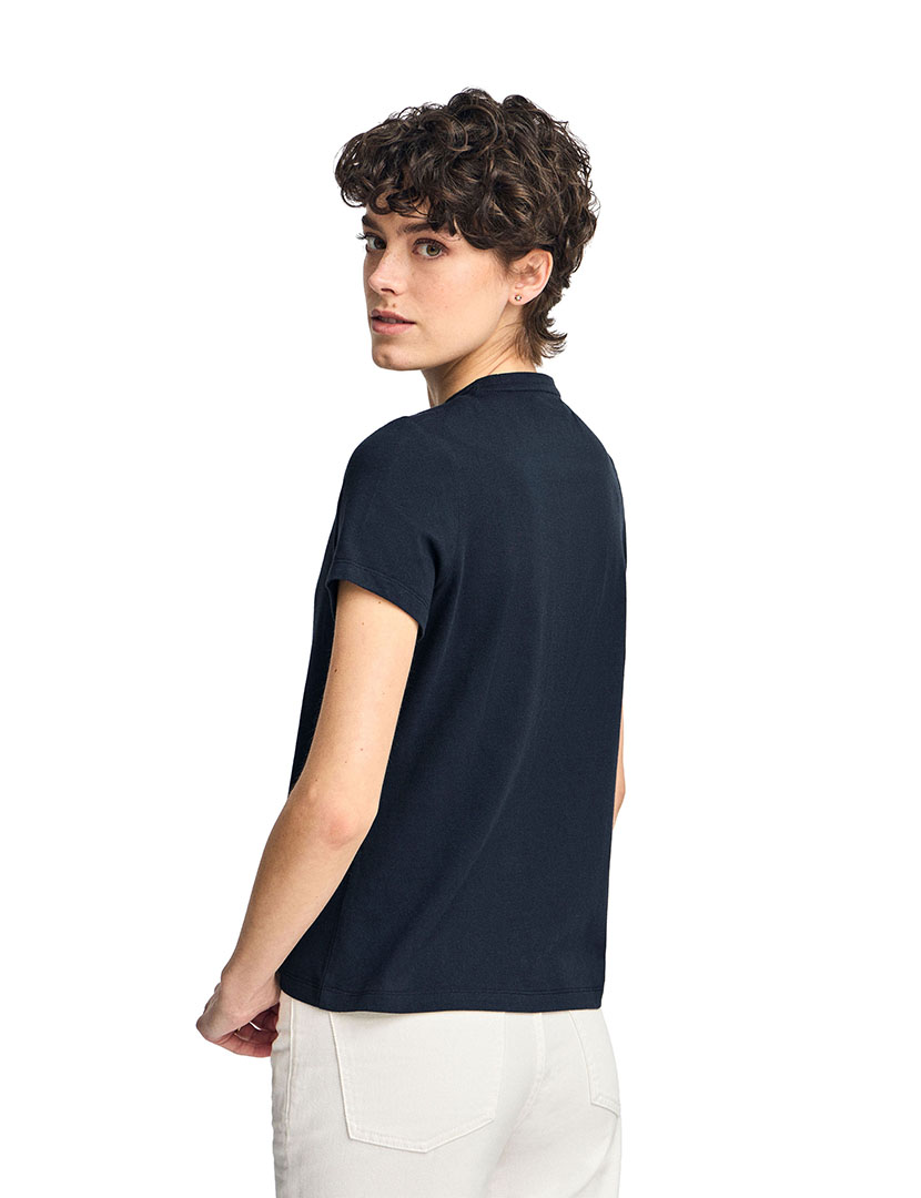 T-Shirt Est Minimal Title Ss W Azul Marinho