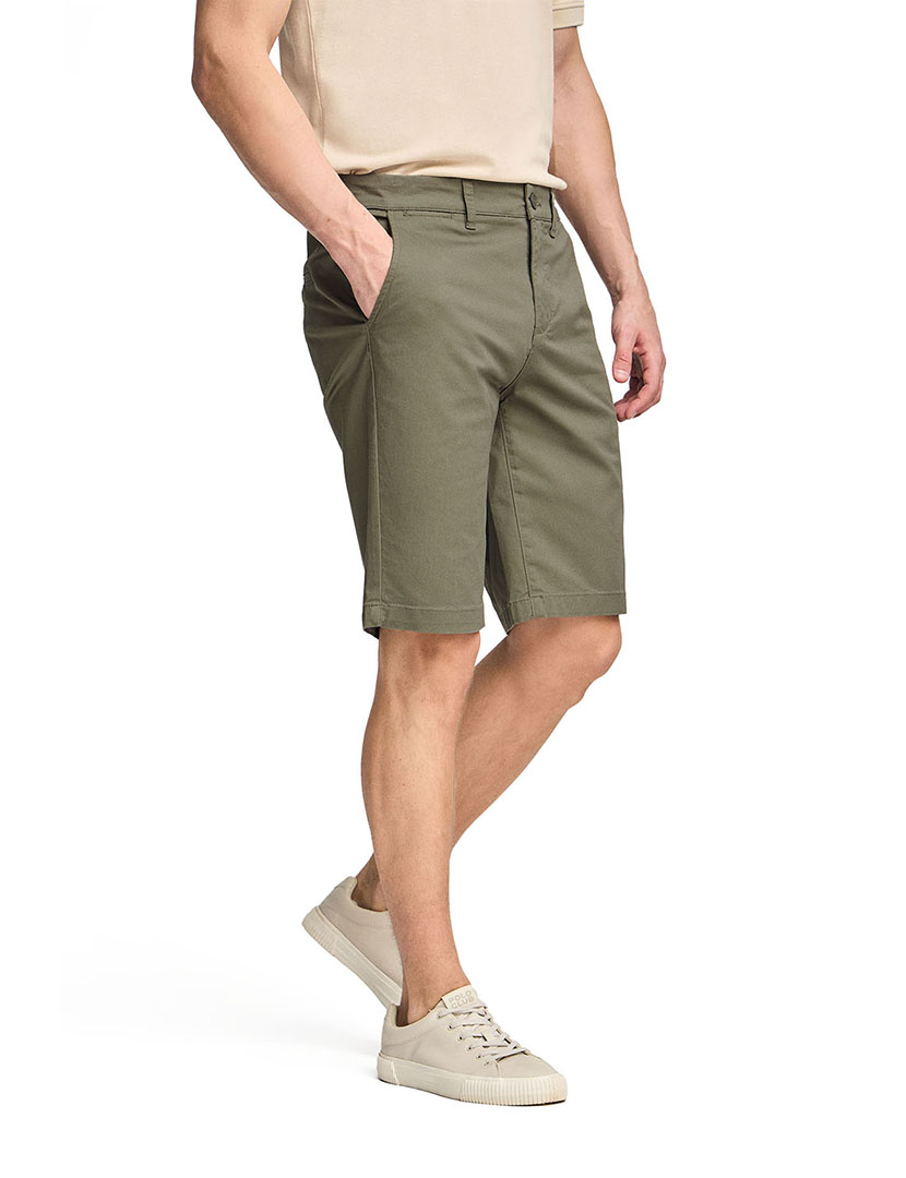 Calções Bermuda Minimal Relax Verde Khaki