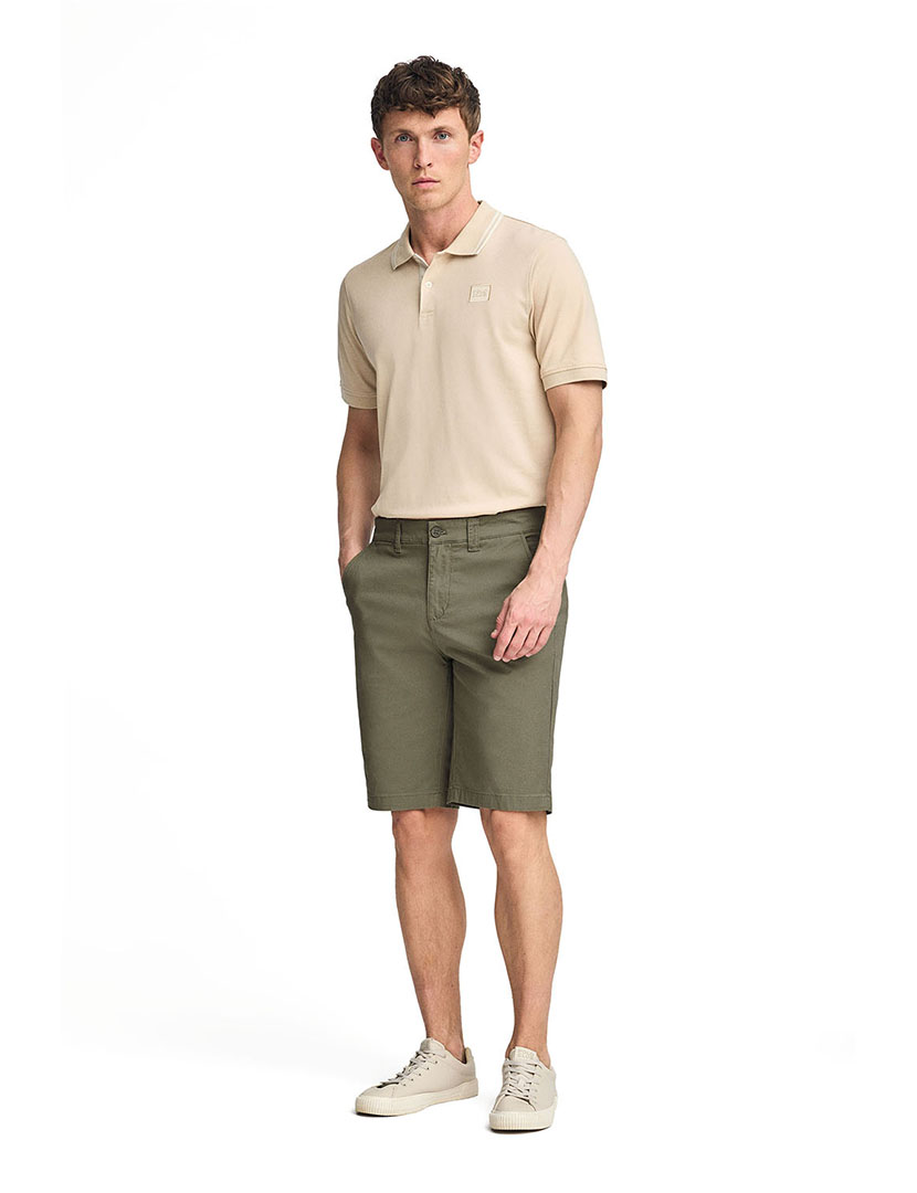 Calções Bermuda Minimal Relax Verde Khaki