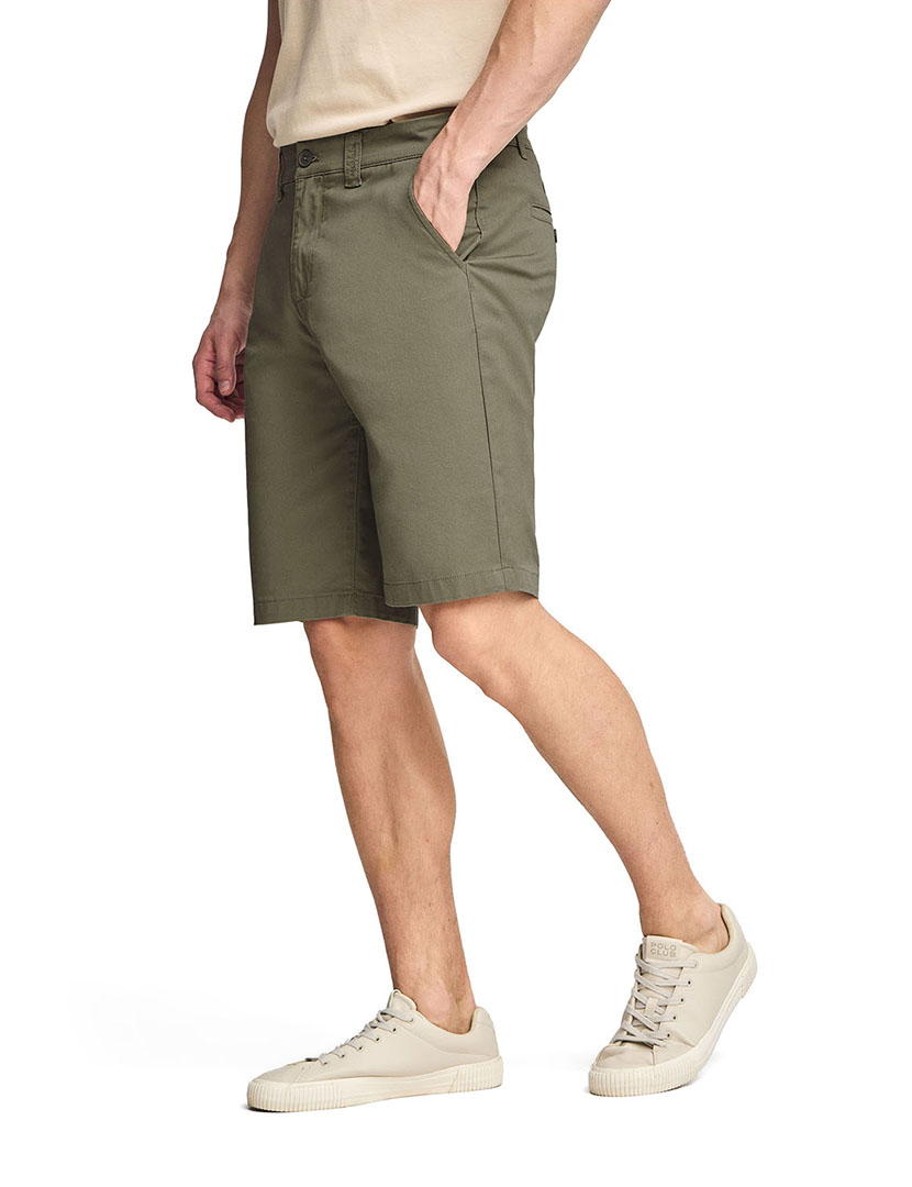 Calções Bermuda Minimal Relax Verde Khaki