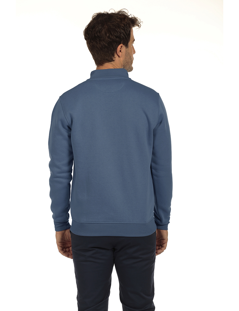 Camisola com Fecho Homem Azul