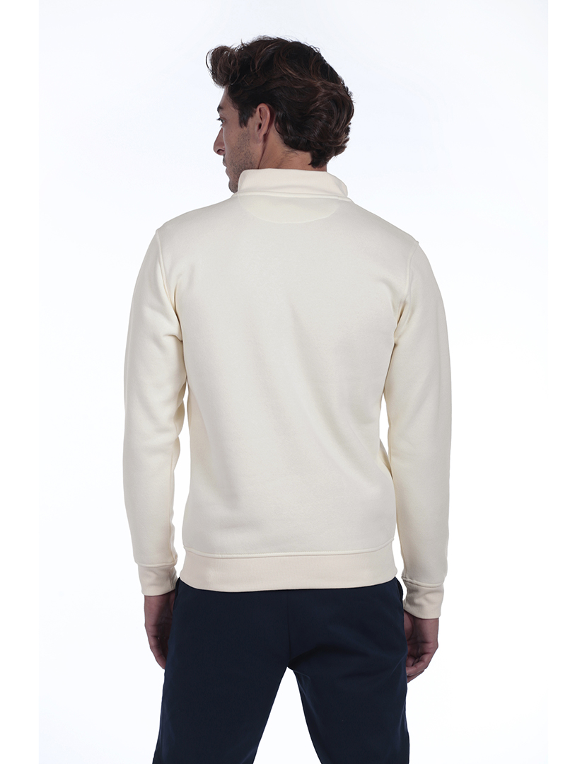 Camisola com Fecho Homem Bege