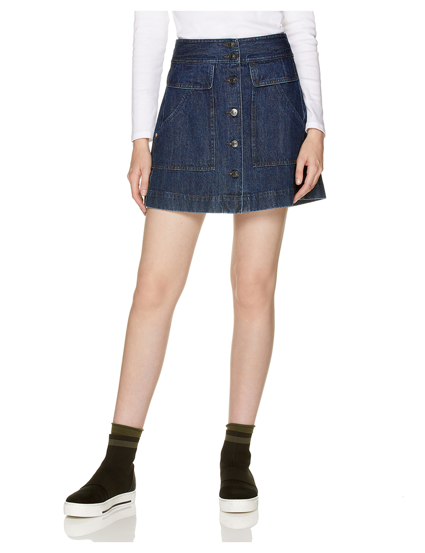 Saia Curta Senhora Ganga Azul