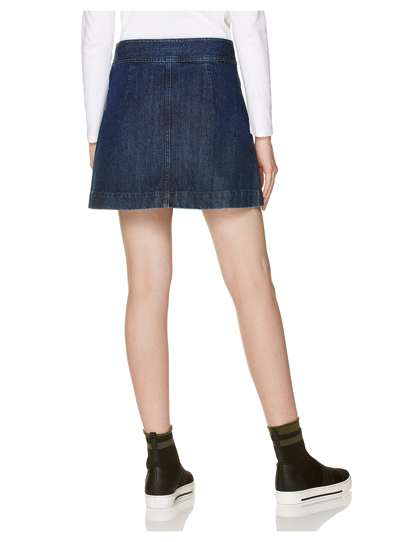 Saia Curta Senhora Ganga Azul