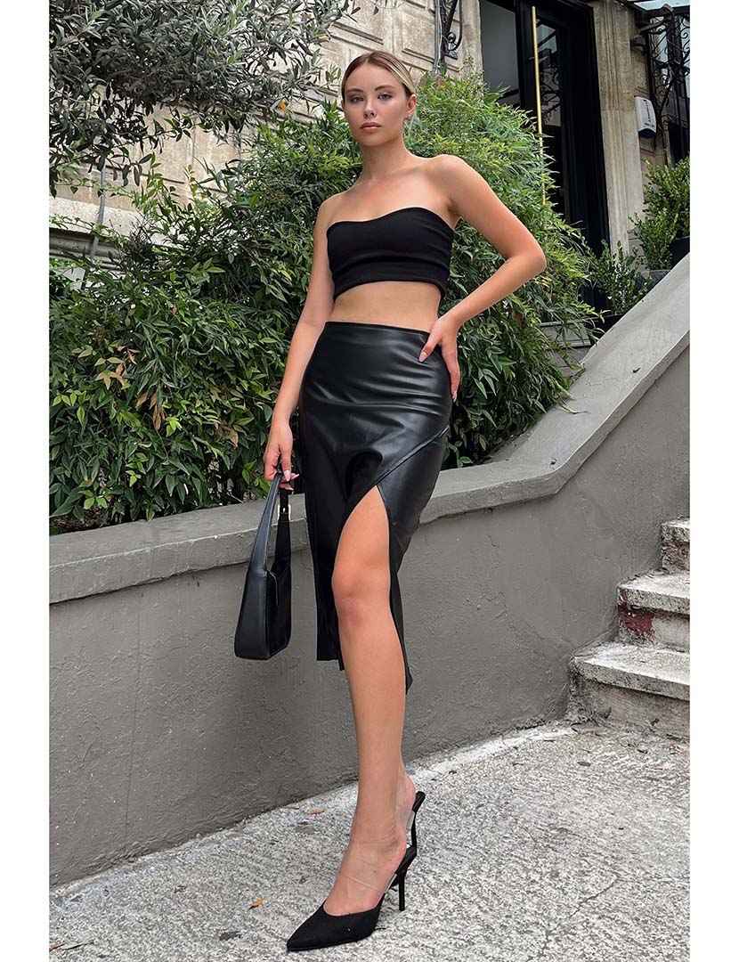 Saia Lápis Senhora Preto