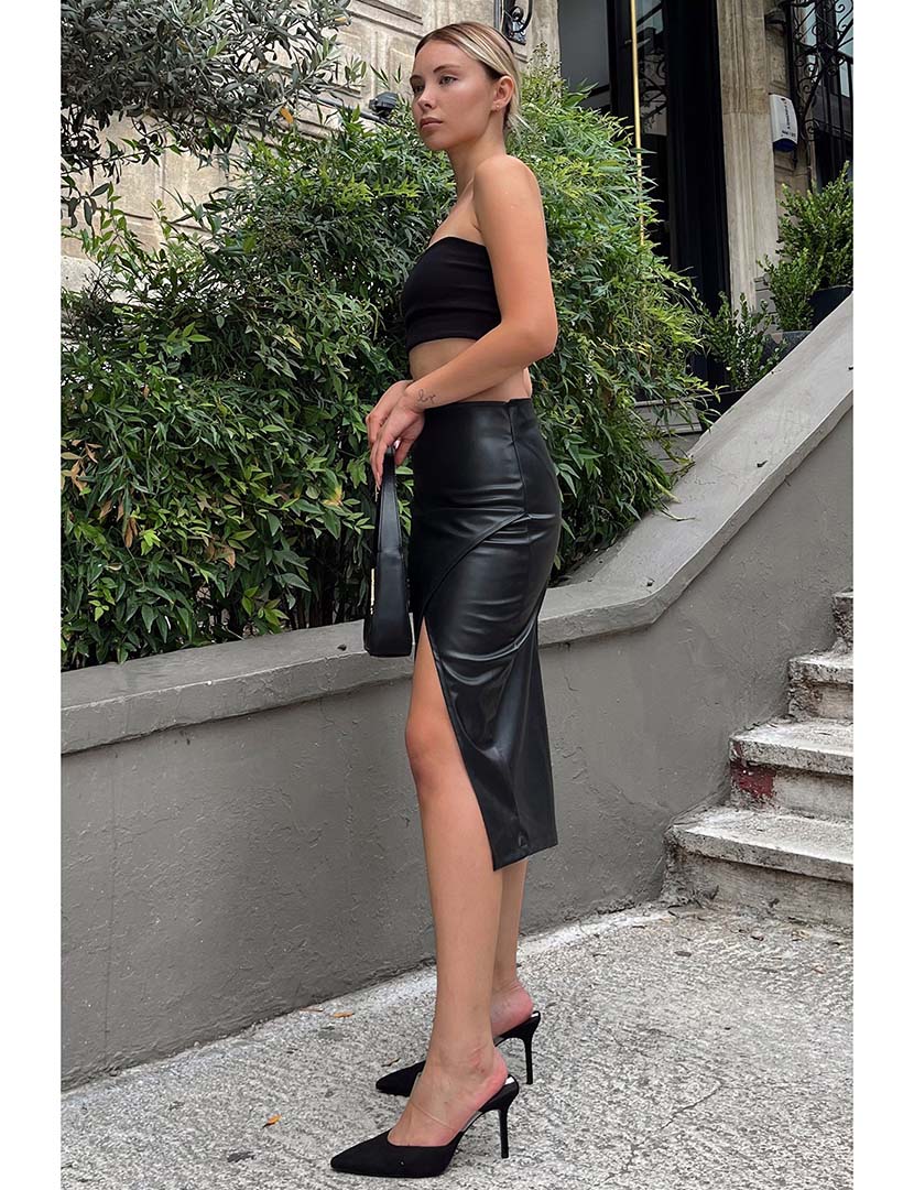 Saia Lápis Senhora Preto