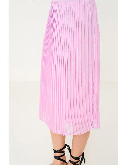 Saia Senhora Shot Plissada Rosa