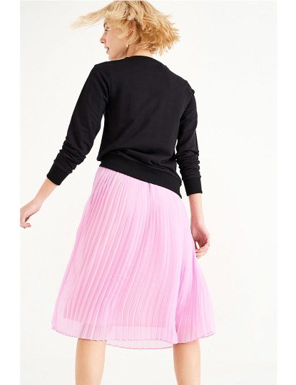 Saia Senhora Shot Plissada Rosa