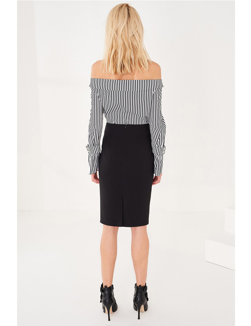 Saia Tubo Senhora Preto