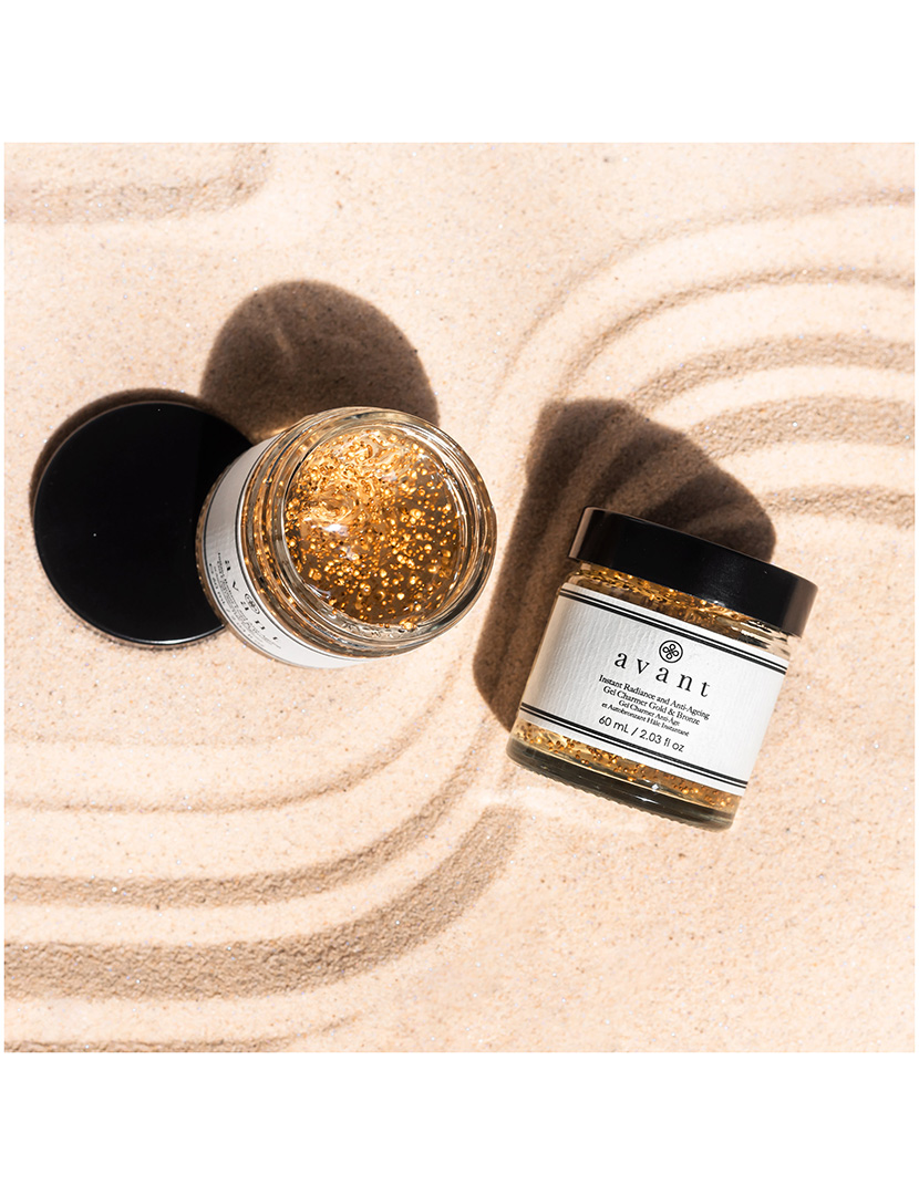 Gel bronzeador luminoso e antienvelhecimento