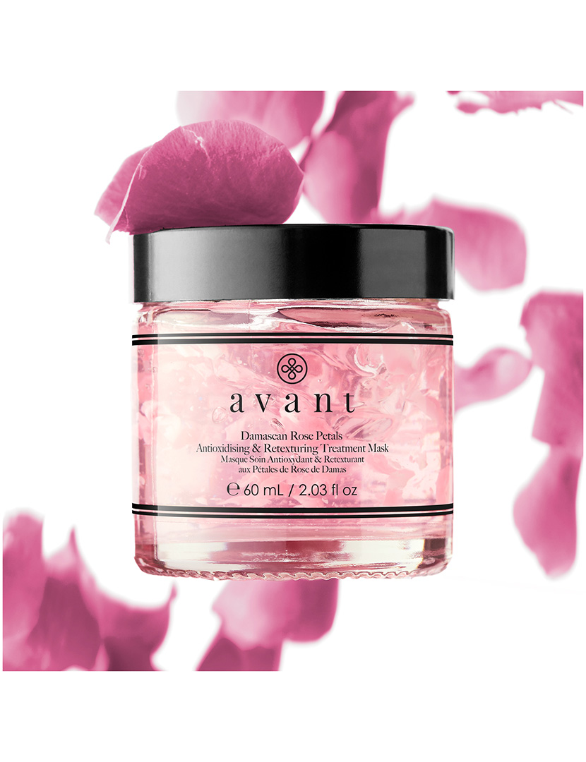 Máscara de Tratamento Antioxidante e Retexturizante de Pétalas de Rosa Damasca