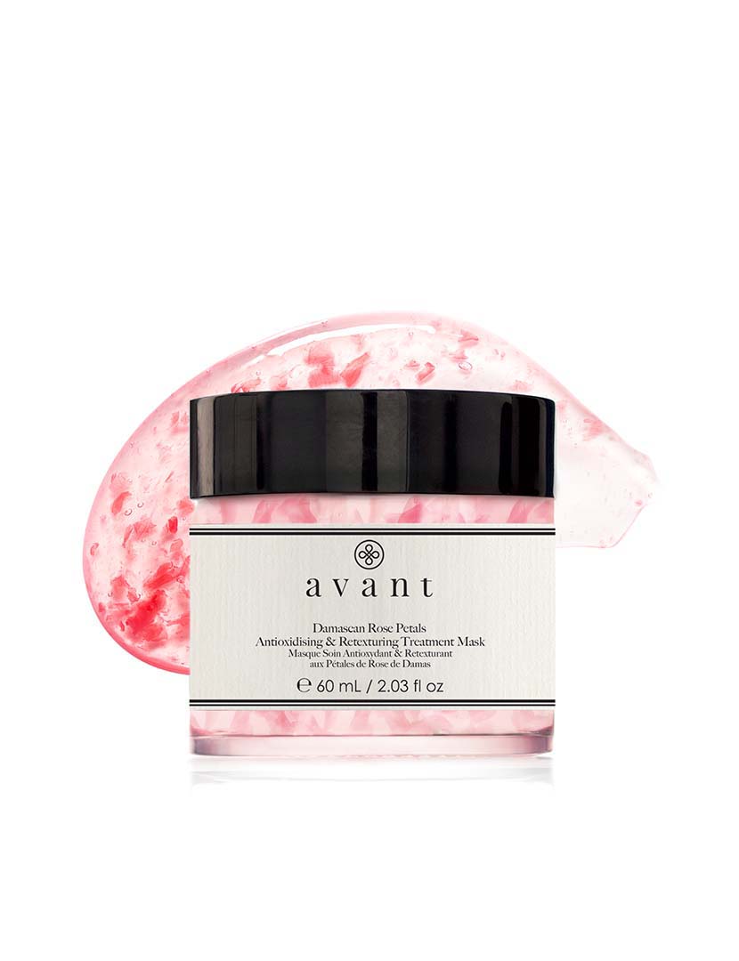 Máscara de Tratamento Antioxidante e Retexturizante de Pétalas de Rosa Damasca