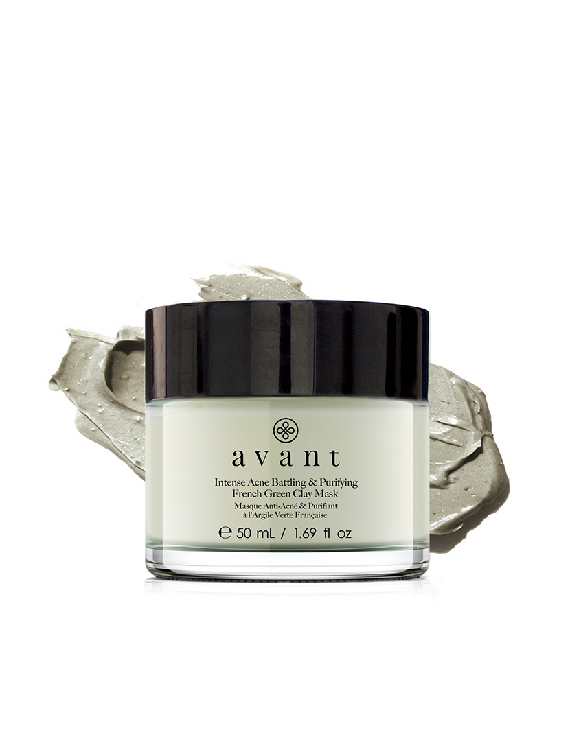 Máscara de argila verde francesa purificante e antiacne intensa