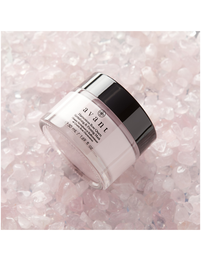 Máscara Revitalizante e Firmadora de Quartzo Rosa Harmoniosa