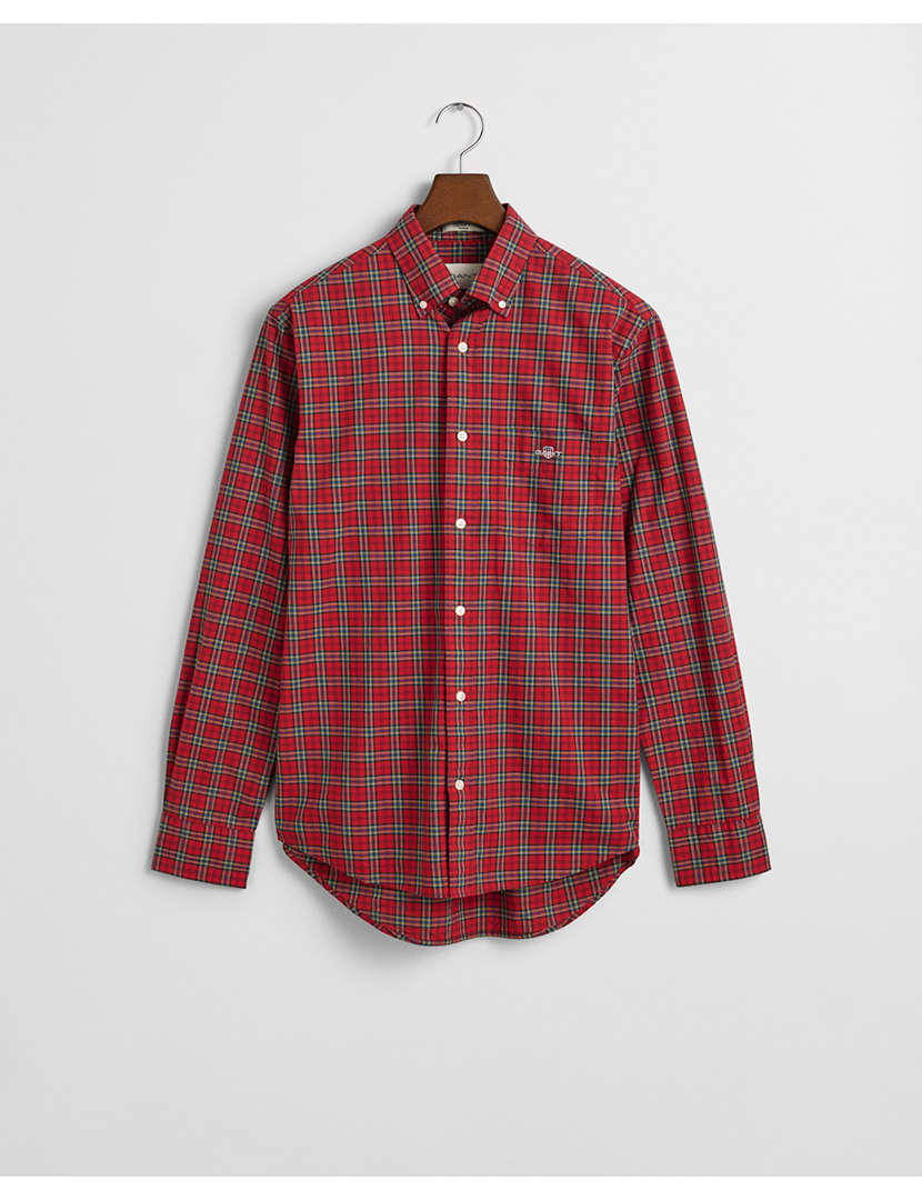 Camisa Regular Fit Classic Tartan Vermelho