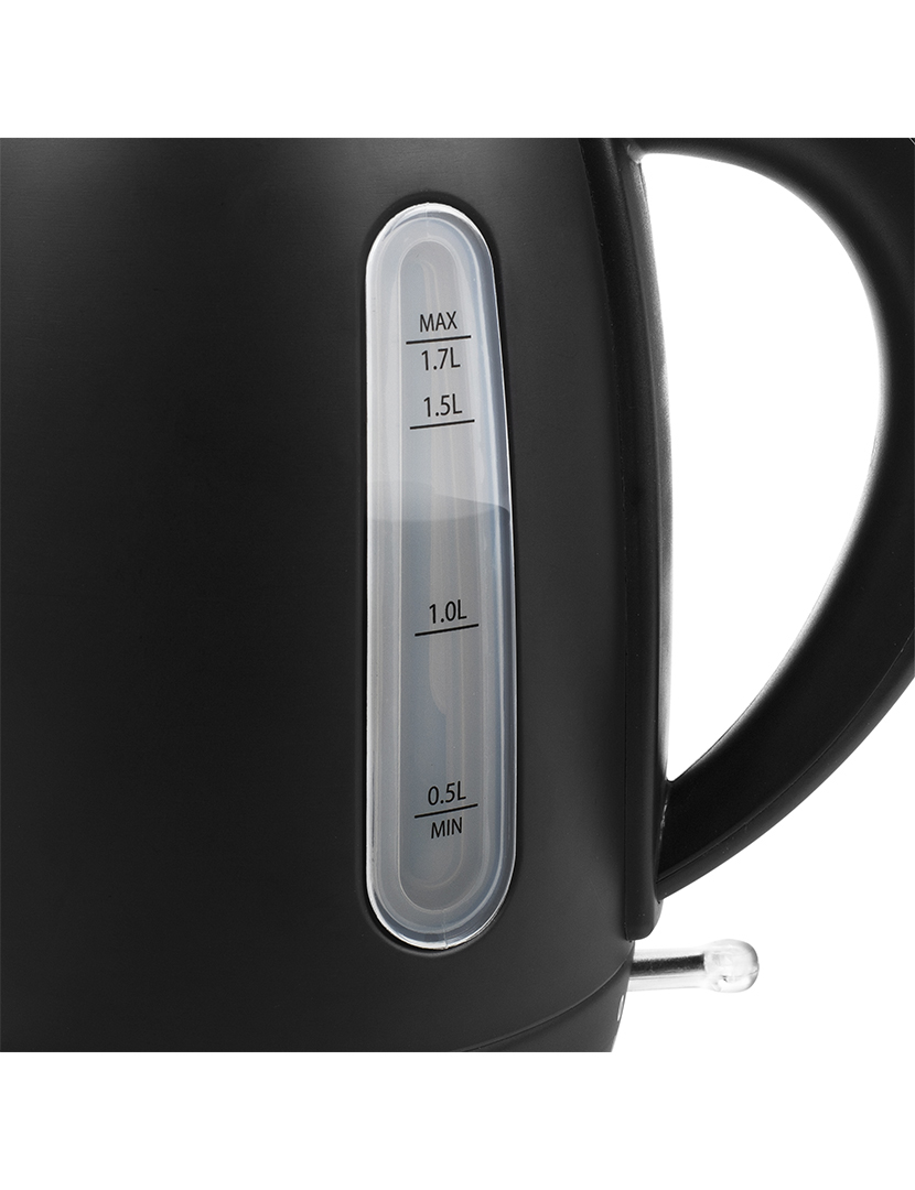 Jarro Elétrico Inox Preto 1,7L 