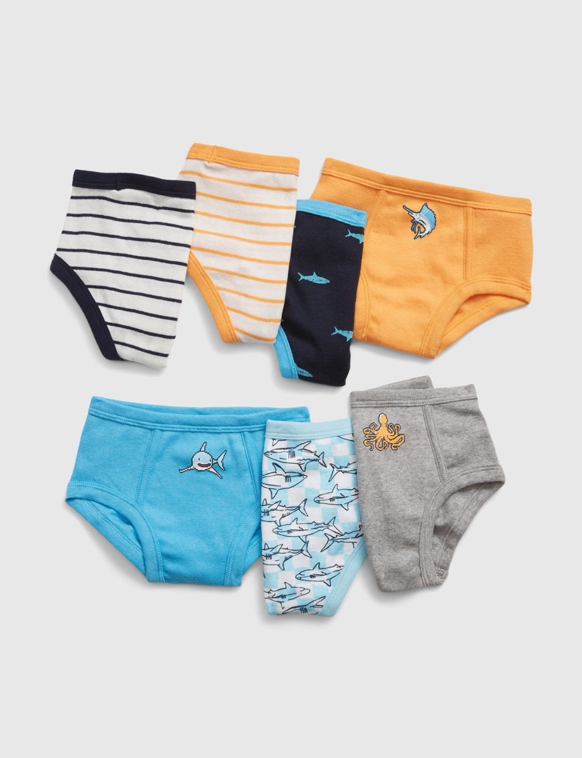 Pack 7 Cuecas Criança Multicor