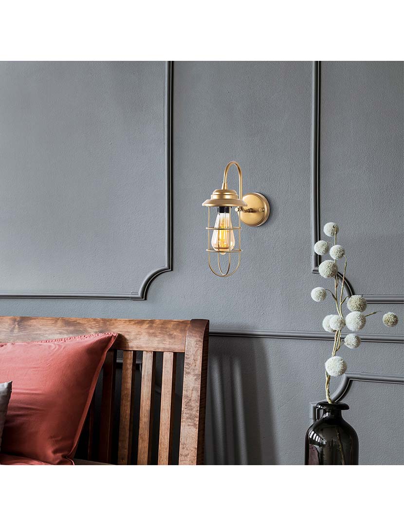 Candeeiro Parede Mahoni 13206