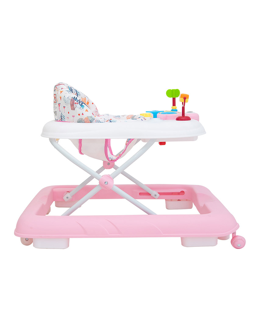 Andador Com Bandeja de Atividades Rosa