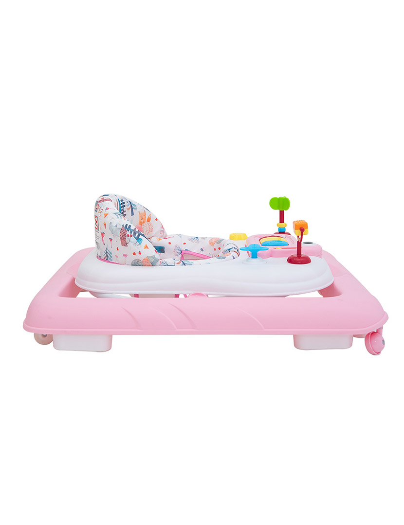 Andador Com Bandeja de Atividades Rosa