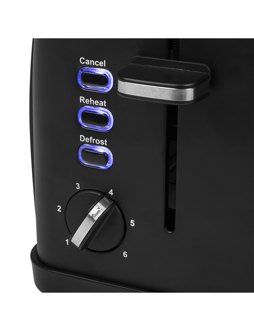 Torradeira 2 Fendas Inox Preto