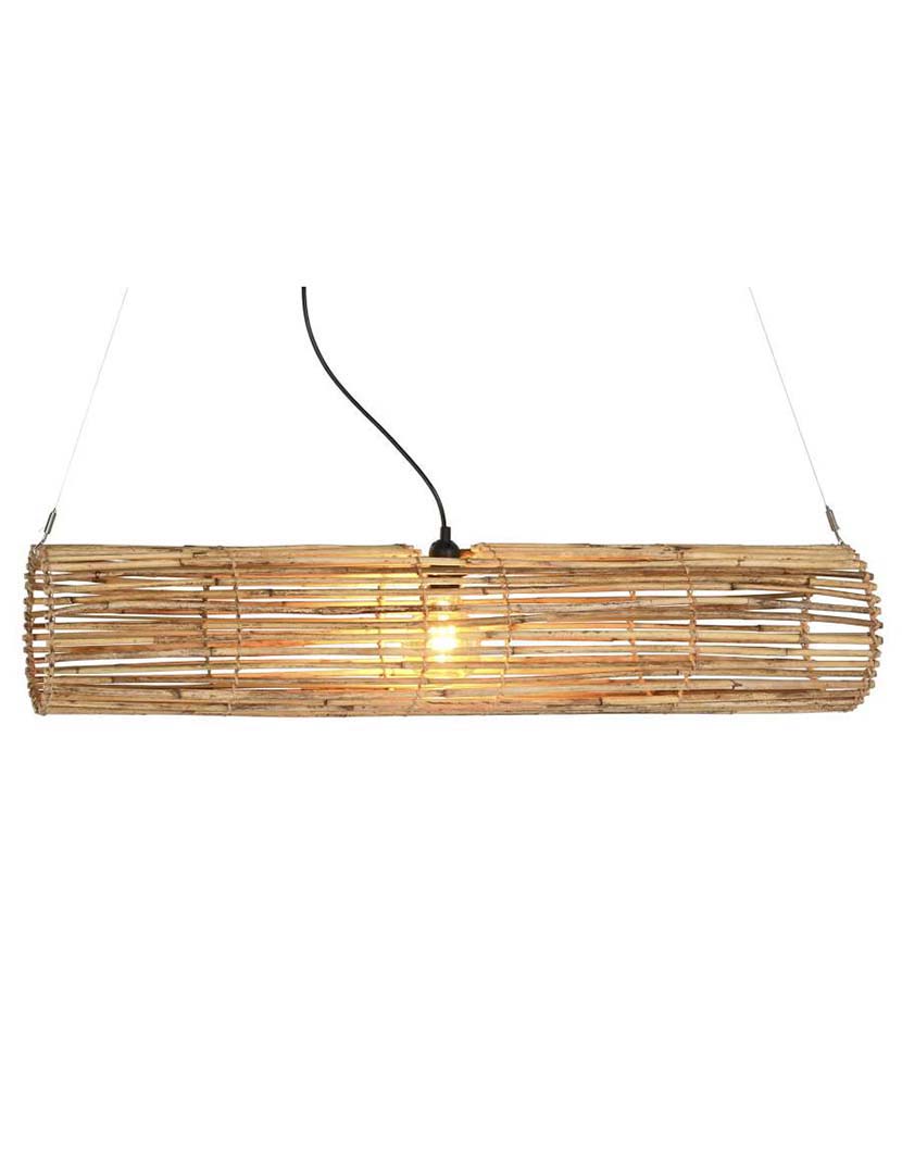 Candeeiro Teto Rattan Natural Castanho