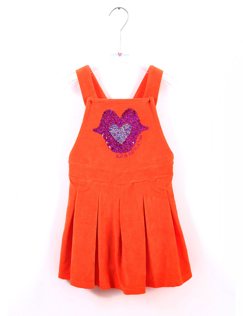 Vestido Menina Laranja 