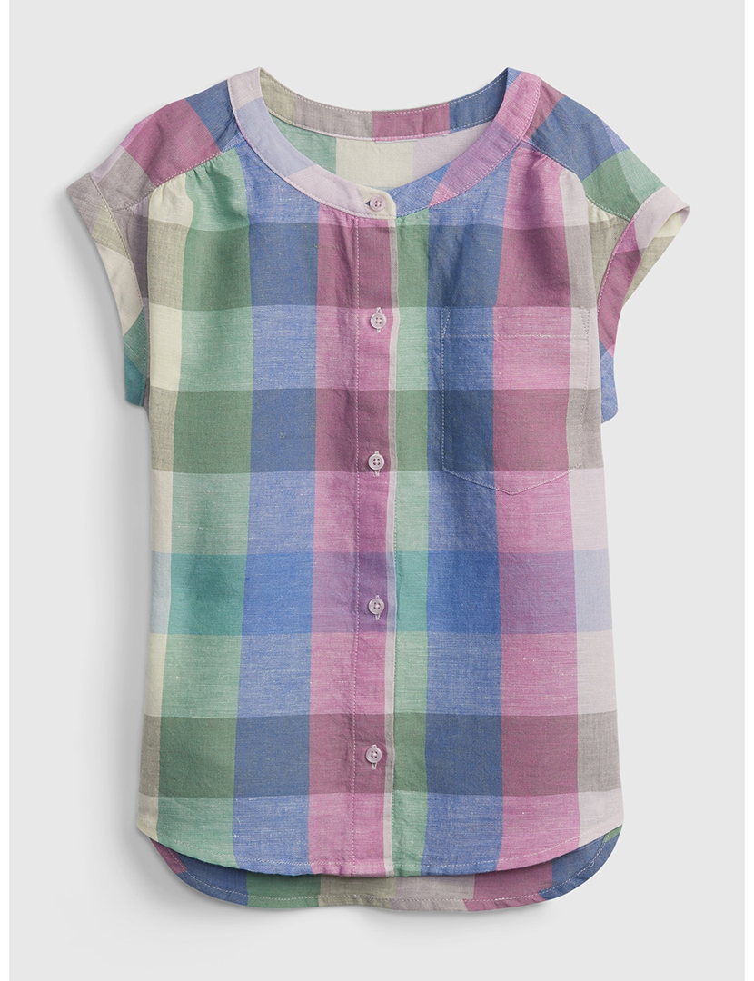 Camisa Manga Curta Rapariga Multicor